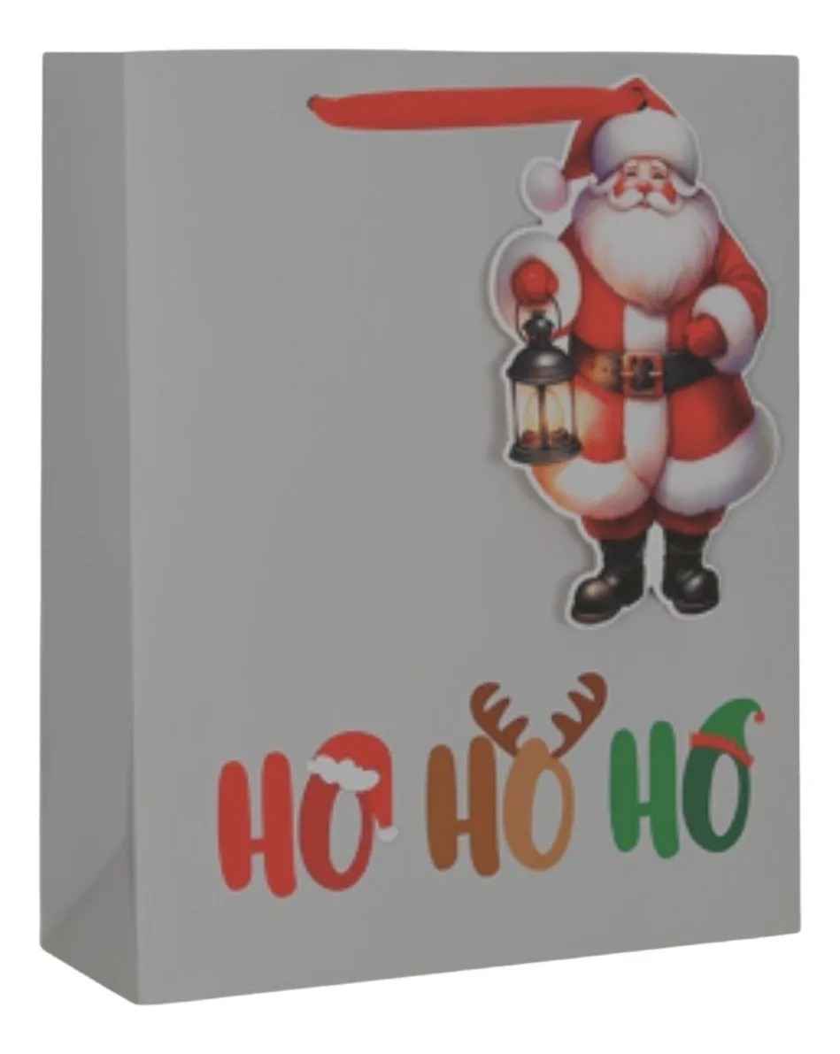 SACOLA NATAL 42X30X12 CM C/TAG